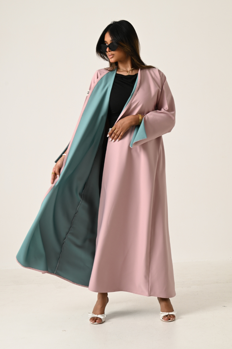 عباية كلوش سرميك (تو فيس ) - الصورة 5