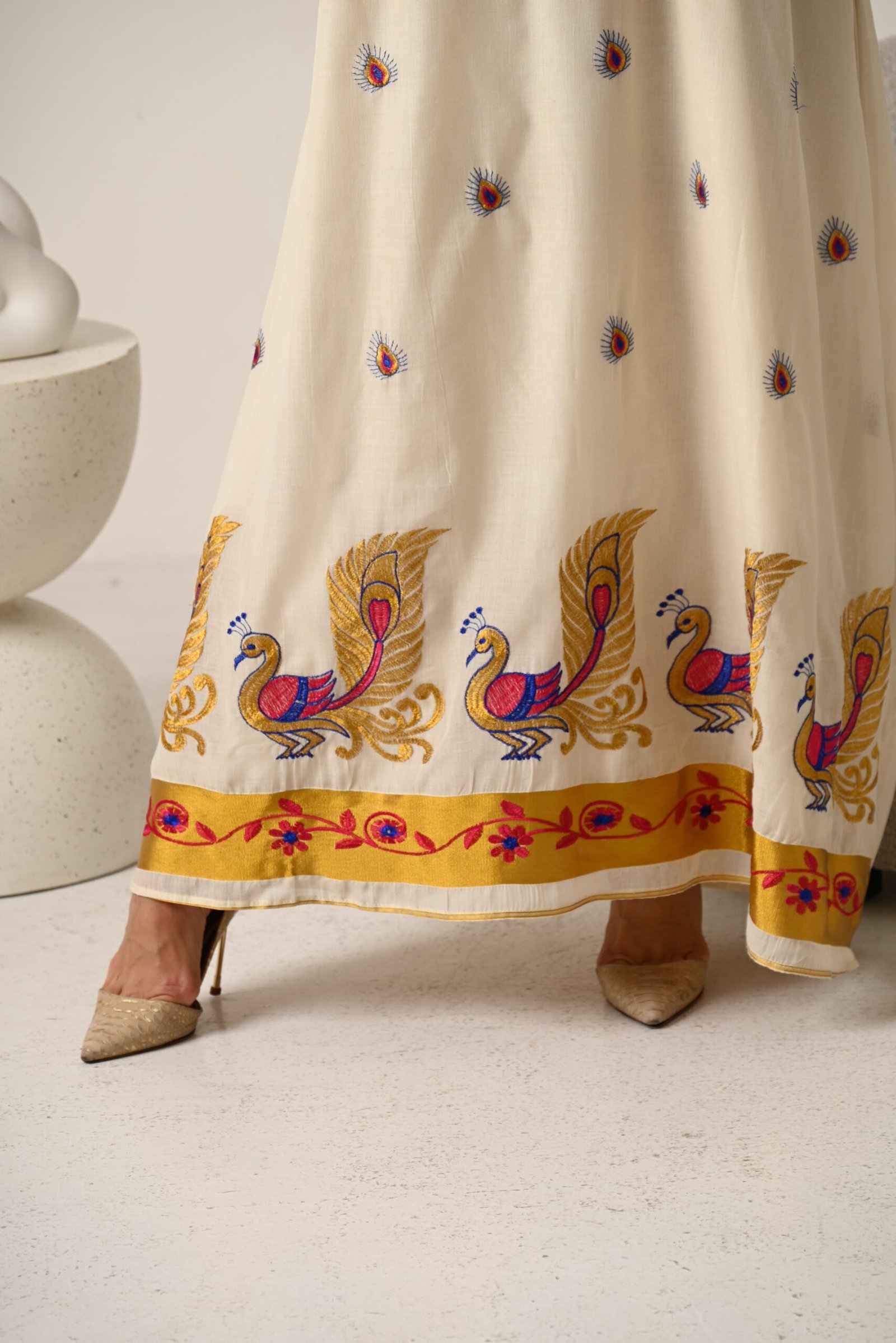 جلابية صيفية لون بيج - الصورة 5